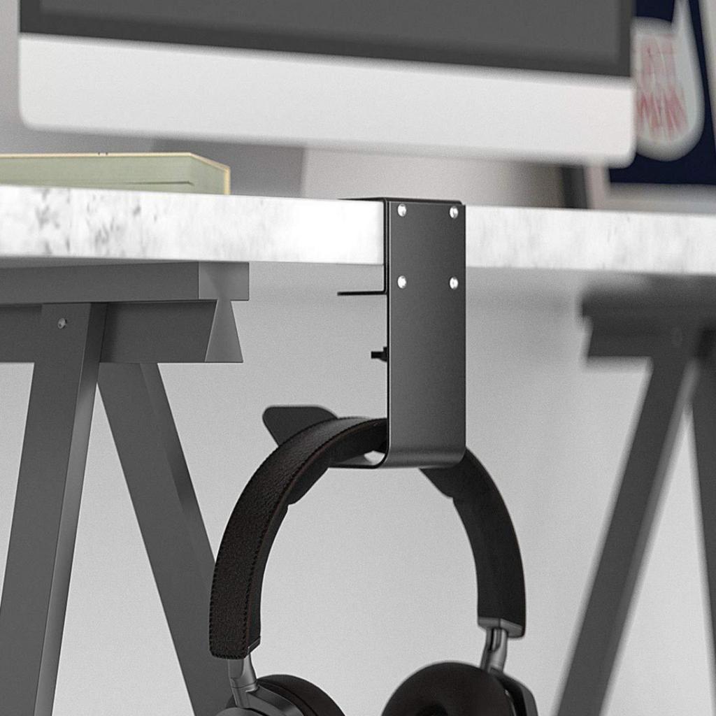 Cast-Iron Desk Hanger with Clamp Multi-Use Desktop Hanging