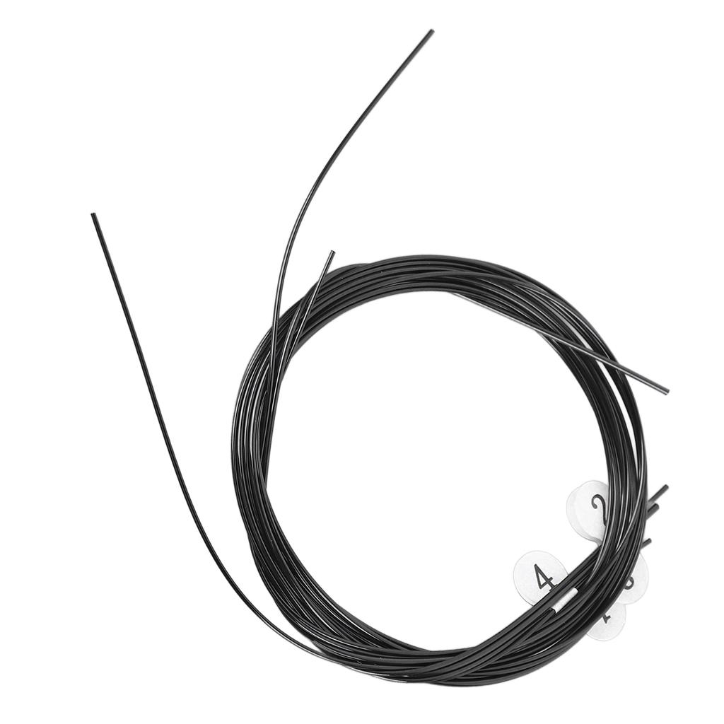 Струны для укулеле, черные нейлоновые, теплый насыщенный звук, универсальные сменные струны для укулеле