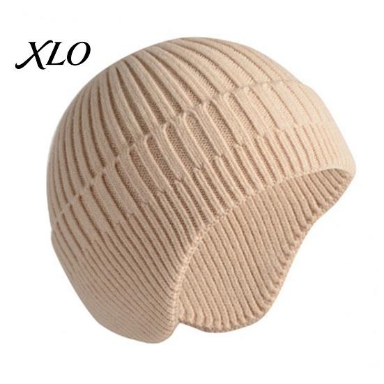 Versatile Fashion Hat for Shopping And Outings Winter Knitted with Ear Flaps Men, Soft Fleece Lined Hat, Stretchy Cozy Headwear Daily Commute Thermal