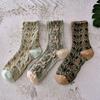 3/4/5/6PCS New Fashion Harajuku Retro Woman Socks Novelty Ethnic Print Kawaii Cute Socks Cotton Casual Breathable Ladies Girls Funny Socks