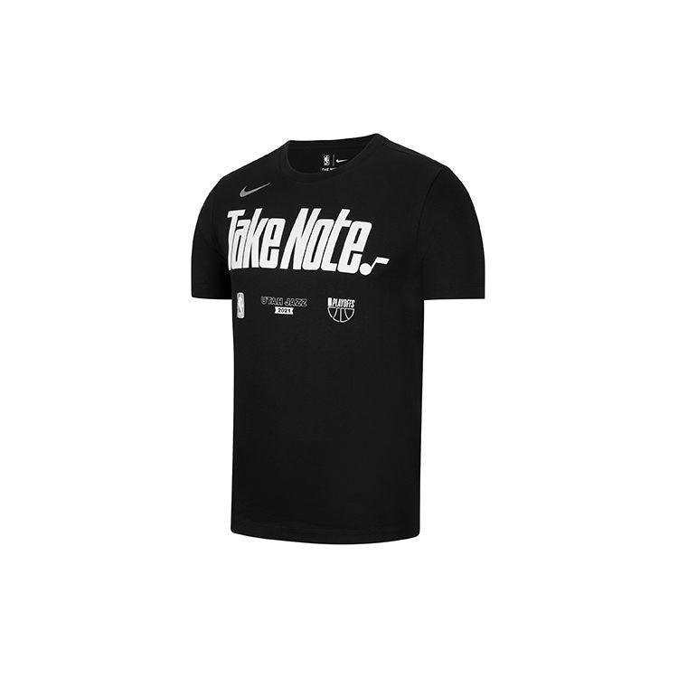 Nike T Shirts Men's Black Crew Neck Moderate Straight Fit DR5024-010