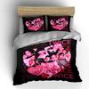 Pink Heart and TWICE Theme Bedding Duvet Cover Set Duvet Cover Pillowcases  (1*Duvet Cover 2*Pillowcases, without duvet insert)