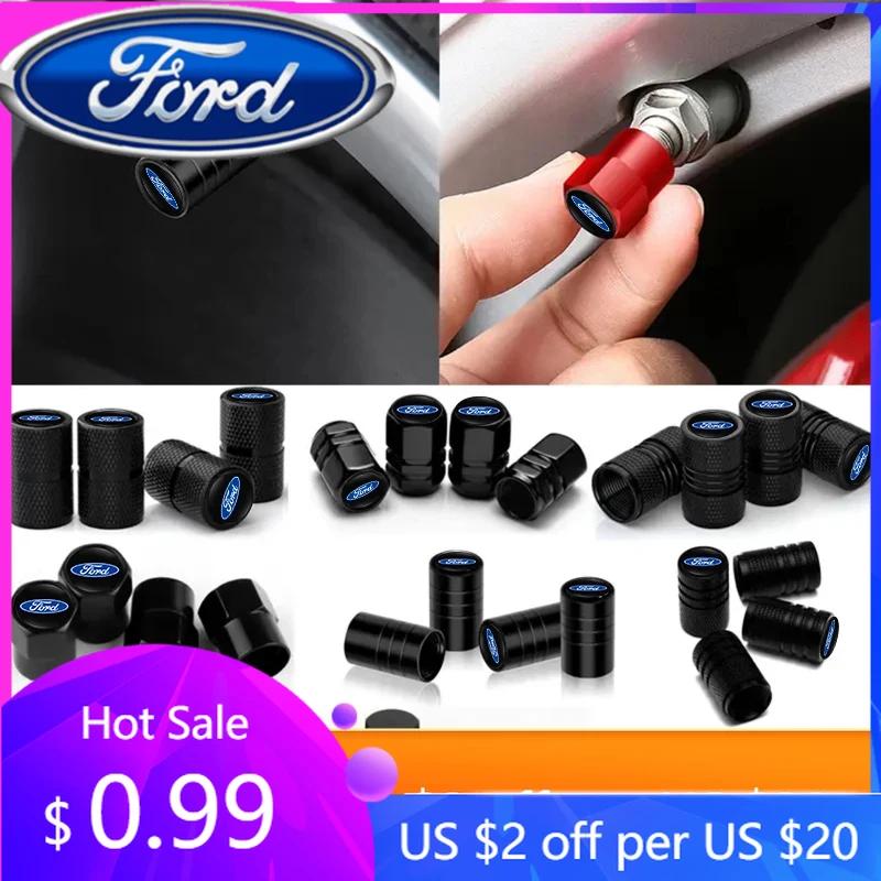 New 2026 Car Sticker Ford New 2025 Hot Metal Car Badge Wheel Tire Valve Caps Cover Tire Decoration For Ford Focus 2 3 Mondeo Kug