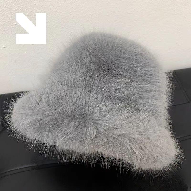 Натуральные зимние шапки женские Вязаная шапка бини Балаклава Женская зимняя снежная шапка Люкс