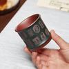 Yixing Zisha Master Teacup with 24 Solar Terms Engraving