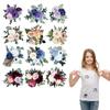 Flower Clothing Patches Heat Press Appliqued Hoodies Clothes Stickers T-Shirt Parches Ropa Diy Thermal Patches Clothing
