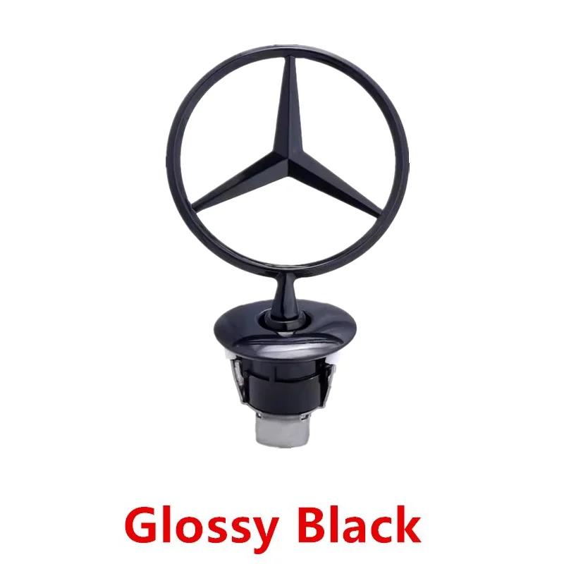 Горячая Автомобильная Наклейка 1 шт. Звезда На Капот Хромированный Значок 44 мм Логотип-Эмблема На Капот Автомобиля Для Mercedes Benz C E S Класса W204 W205 W211 W212