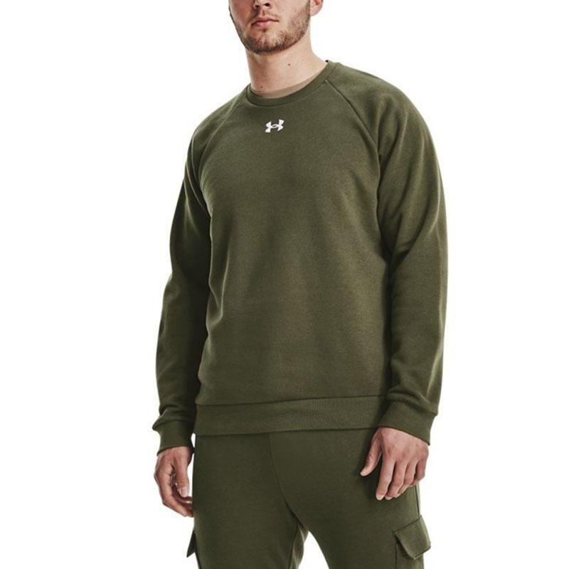 Under Armour Rival Fleece Crew Top 'Olive Green' Men's 1379755-390