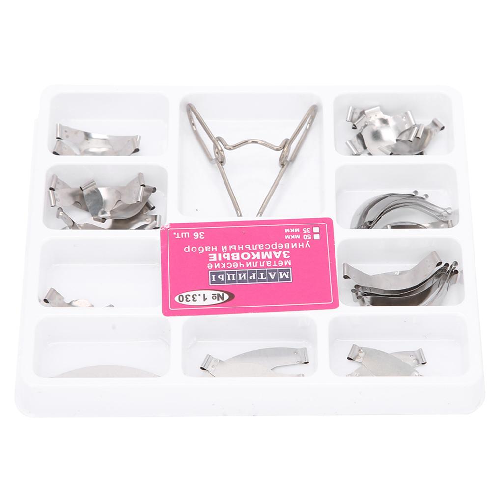 36 шт. стоматологические секционные контурные матрицы, набор пружинных зажимов, аксессуары для стоматологических принадлежностей