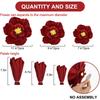 3/6Pcs 20/25/30cm Chinese Wedding Artificial Crepe Paper Flower Wall Door Hanging Ornament Photography Home Room Supplies