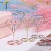 Heart Shape Wedding Supplies Paper Clamp Clamps Stand Table Numbers Holder Photos Clips Place Card