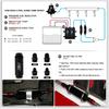 VR -Universal Car Racing In-Line Fuel Oil Filter With AN6/AN8 Fittings Adapter and 100 Micron Steel Element  VR5565