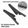 2 Pcs Black Front Windshield Wrap Corner Trim Cover Clip-On Type for Toyota Corolla 2007-2013 53823-02020