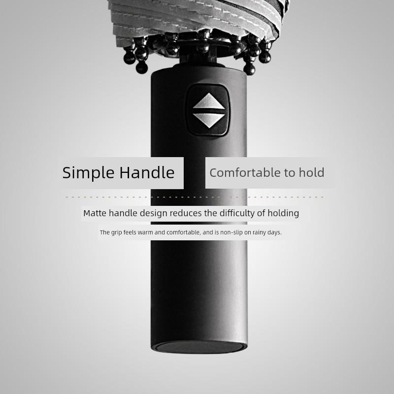 Le Fei Water-Repellent Automatic Folding Umbrella with Automatic Opening and Closing 70% off Umbrella Sunshade Black Portable Umbrella
