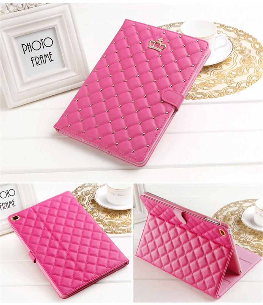 Кожаный чехол с дизайном Crown для iPad 9,7 2017 2018 Air1 2 10,5 air3 10,2 mini, защитный противоударный чехол для планшета с подставкой, чехол