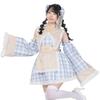Lyrical Palette Cosplay Halloween Milky Kyonshi Maid Blue [Clear Stone] Women's