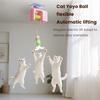 Retractable Cat Teaser Door Hanging Toy Kit Interactive Boredom Buster Self-Entertainment Toys for Kittens