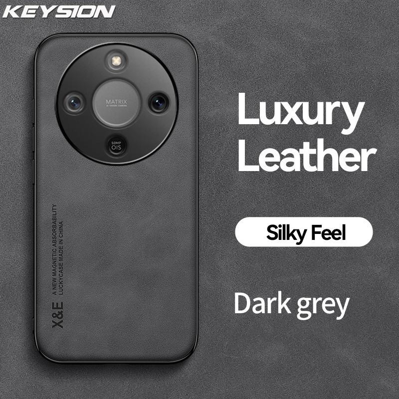 KEYSION Роскошный ретро-чехол из ПУ-кожи для HONOR X9d 5G и Huawei Magic 8 Lite - Ударопрочный с шелковистой мягкой текстурой