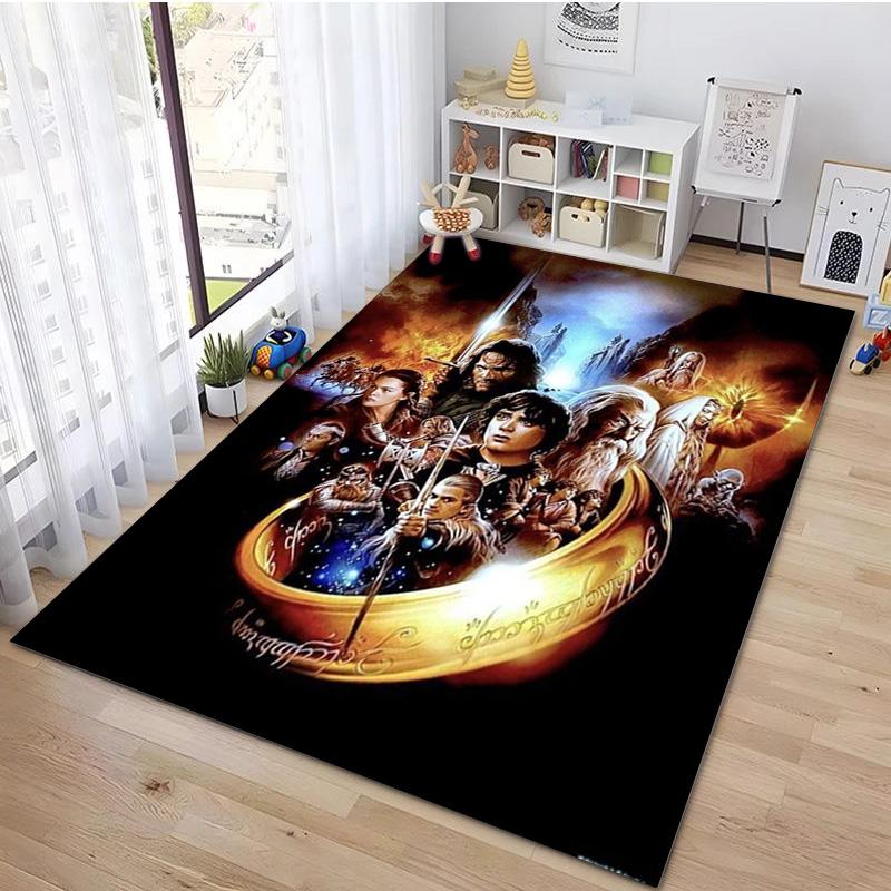 The Lord Of The Rings Carpet Office Decorative Carpet For Living Room Bedroom Door Mat Floor Rug Computer Chair Area Rug