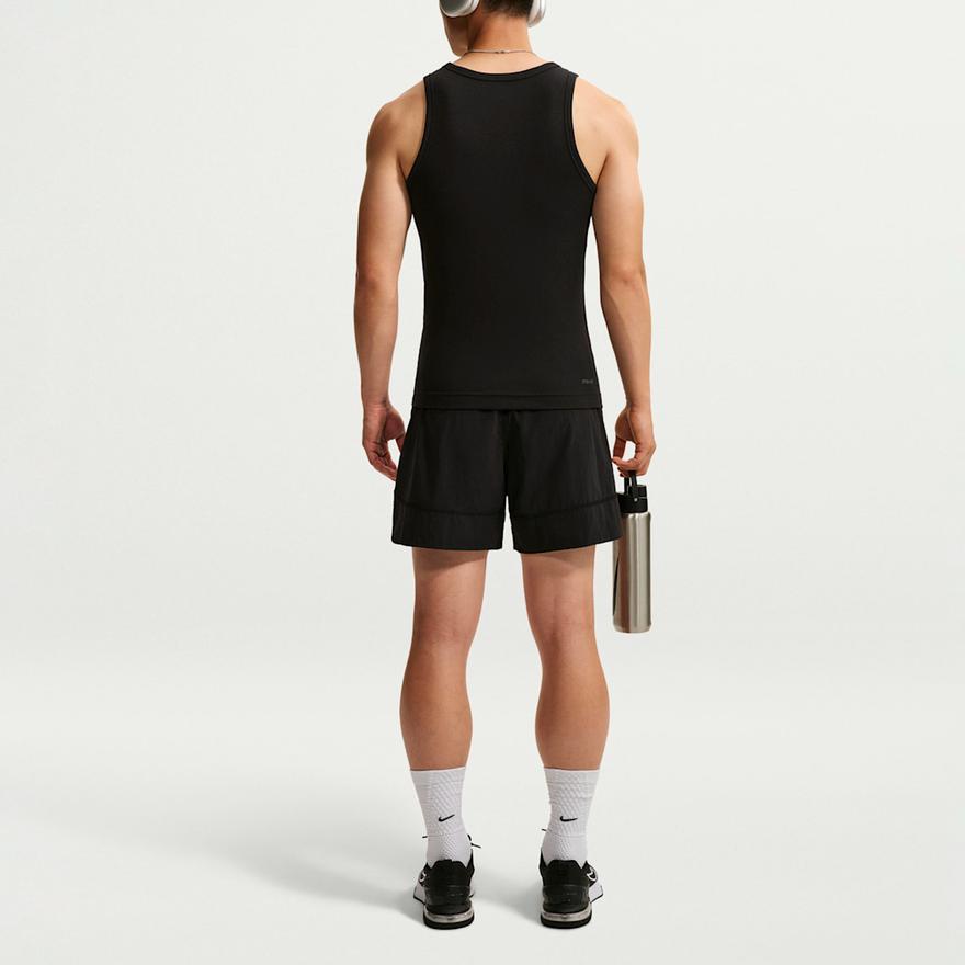 Nike Мужской жилет-пуловер Df Nac Rib Tank с круглым вырезом, без рукавов, однотонный, мужские топы IR8810-010