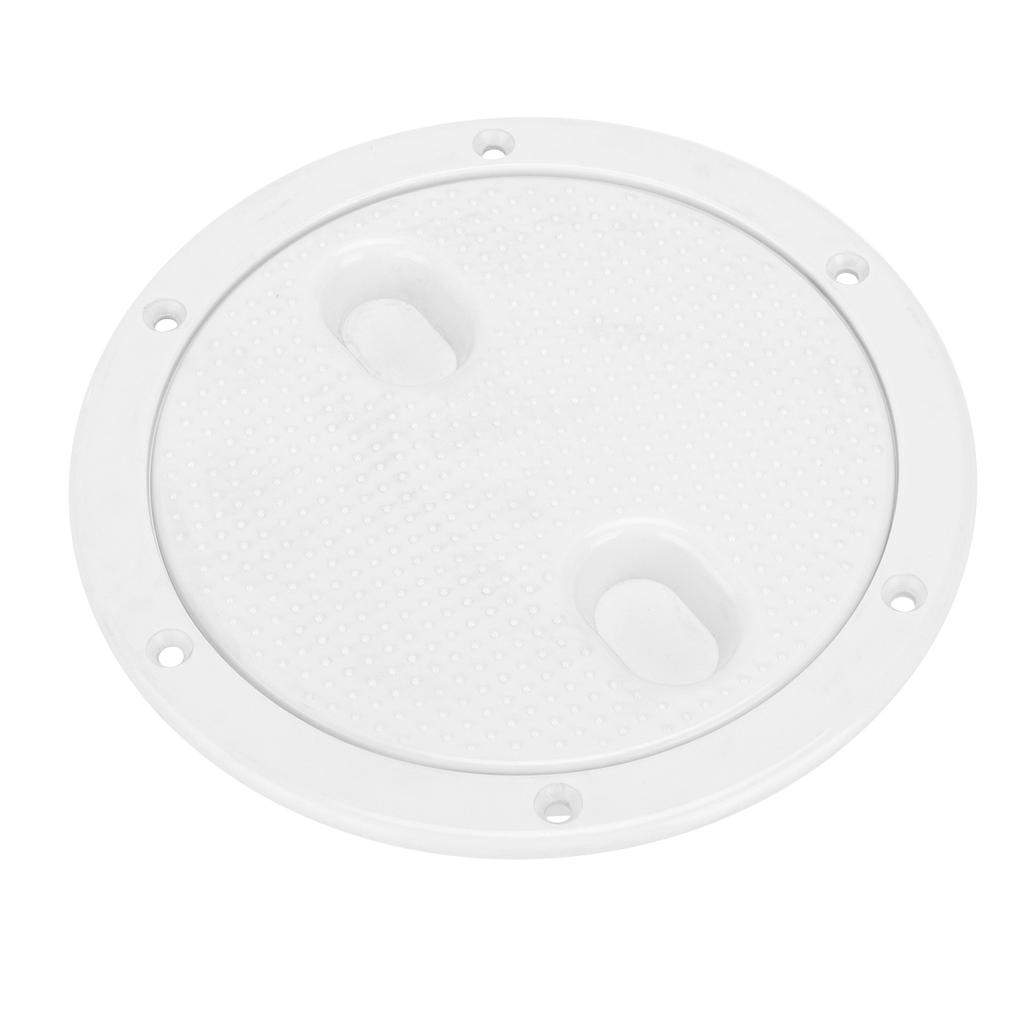 6in Deck Plate Inspection Hatch Cover Round White NonSlip AntiAging AntiCorrosion UV Resistant