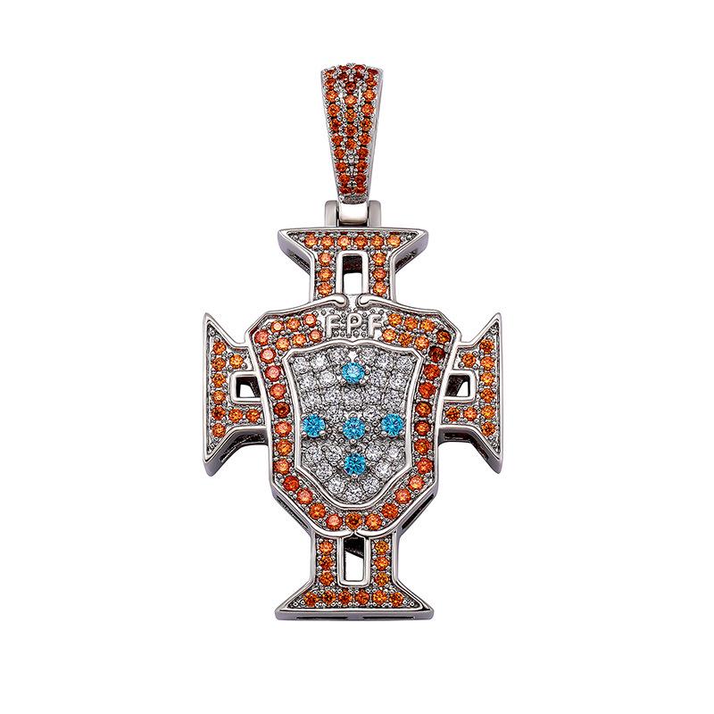 Кулон в виде эмблемы европейского и американского хип-хоп футбольного клуба с красочными масляными каплями — памятная медаль болельщика.