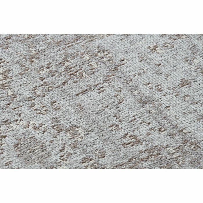 Tapis - DKD HOME DECOR - Coton Chenille - Blanc/Noir/Marron Clair - Confortable - Durable