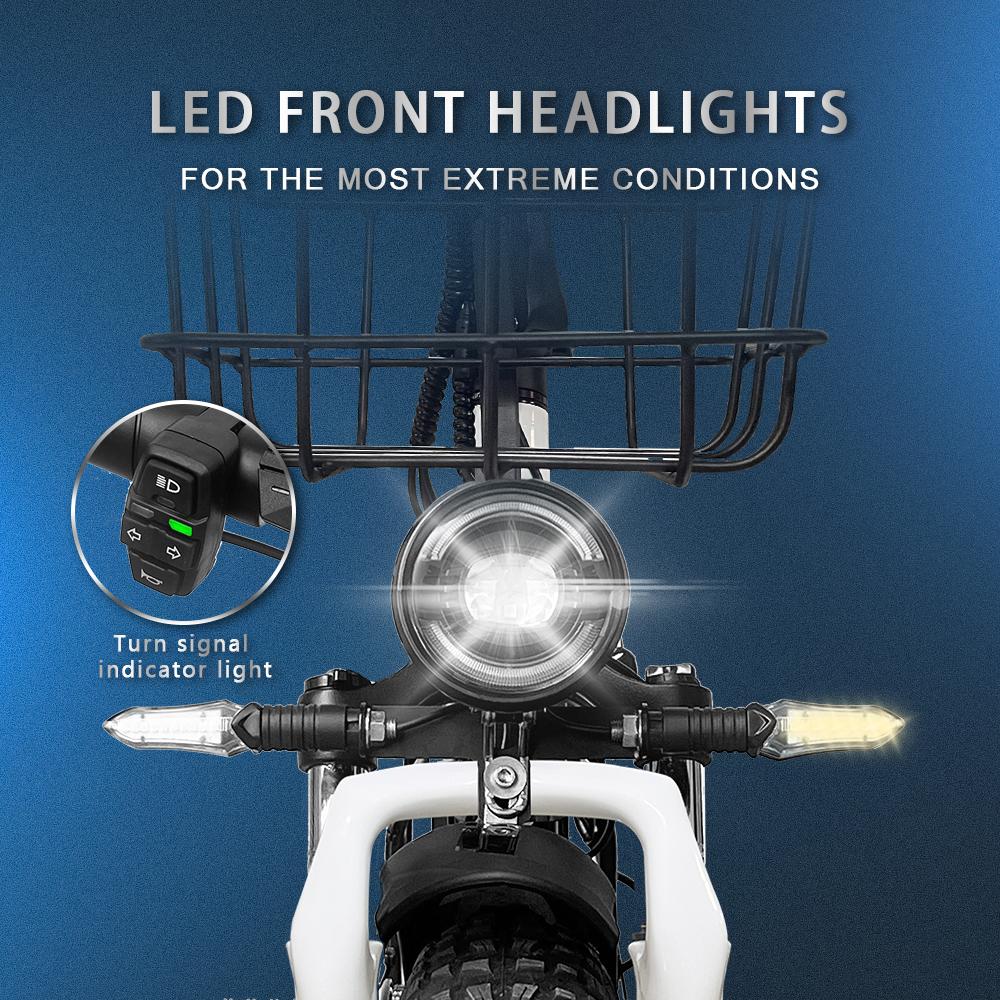 Складной электровелосипед Drvetion 20" 750 Вт Мотор Гидравлические тормоза Максимальная скорость 45 км/ч Городской электровелосипед Нагрузка 150 кг CT20