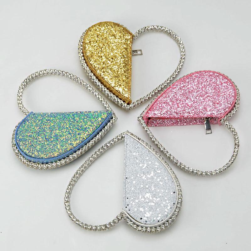 Женская сумка PU Diamonds Fashion Solid Zipper Handbag MINI Bag Кошельки и сумки Вечерние сумки-клатчи Luxury