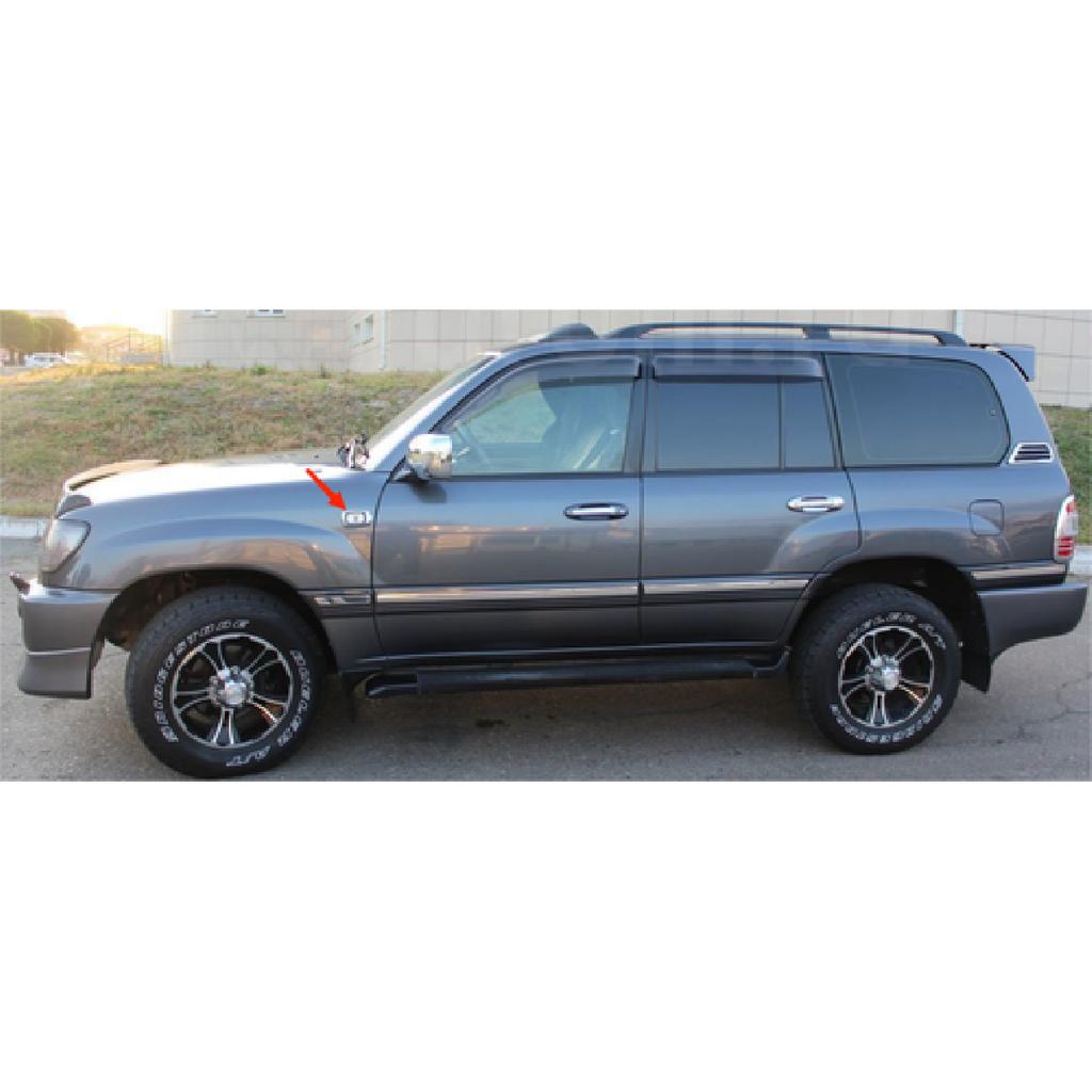 Chrome Side Light Frame Cover Trim For 1998-2007 Toyota Land Cruiser LC100 2pcs