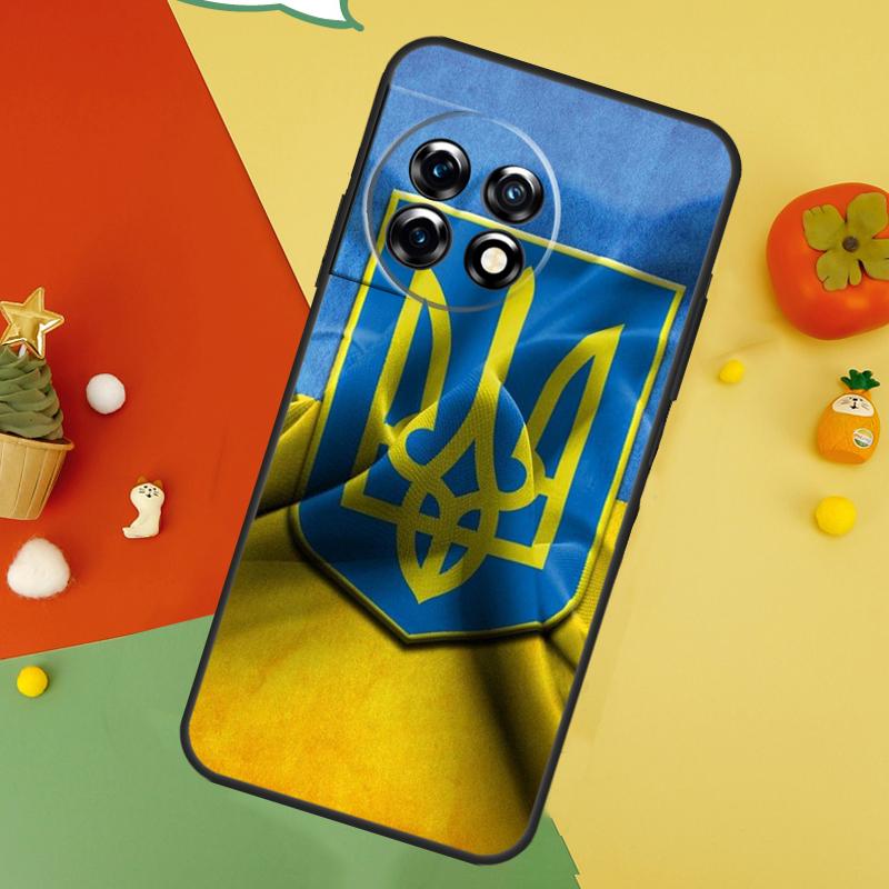 Задняя крышка с флагом Украины для OnePlus 15 13R 13 13T 12 12R 11 10 10T 8T Nord CE 5 2 3 4 Lite N20 N30 Чехол