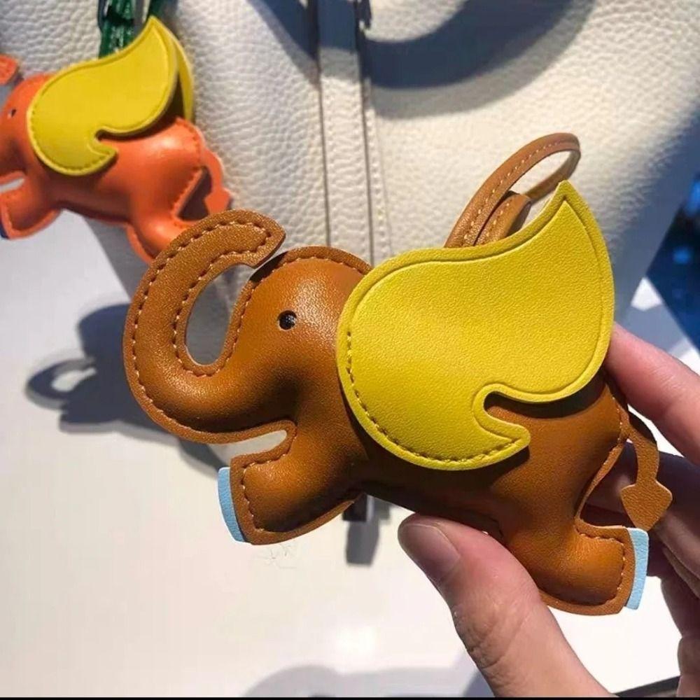 Брелок из искусственной кожи с летающими крыльями, брелок с изображением животного, подвеска в виде сумки из искусственной кожи, автомобильный аксессуар