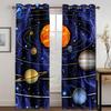 3D цифровая печать штор для гостиной 2 шт. Бесплатная доставка Великая Солнечная система и другие звезды оконные шторы драпировки