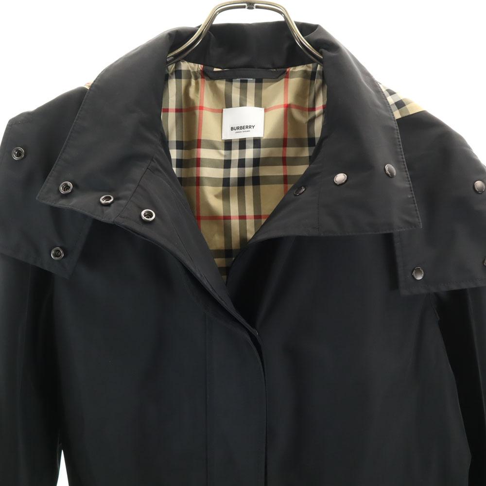 Burberry Пальто с капюшоном 36 черный Чехол для костюма в комплекте Женский Б/у