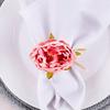 Romance Flower Napkin Holder Plastic Artificial Plant Napkin Holder  For Wedding Mother's Day Party
