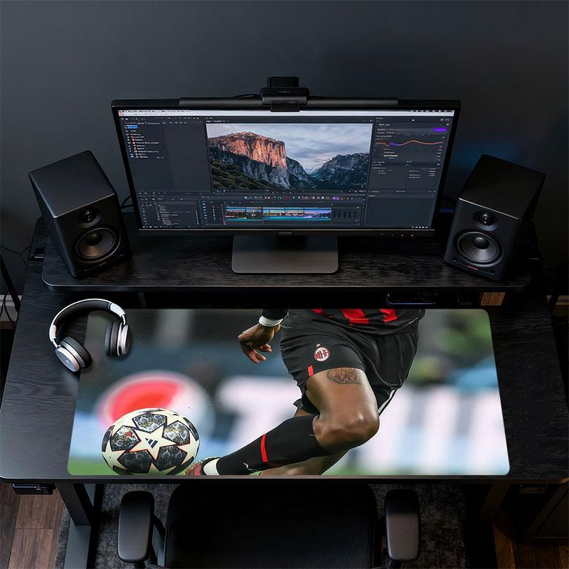Leao Mouse Pad, Large Gaming Desk Mat, Non-slip XXL Mousepad for Laptop & Tablet, Mini PC Playmat with Stitched Edges