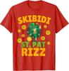 Funny Saint Patricks Day Irish Skibidi Pat Rizz Cute Unisex T-shirt