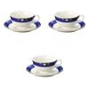 Set of 3 NB Royal Shell Tea Cups and Saucers X Cups and Saucers by Setomonohonpo [10.2 5.8cm, 180cc]