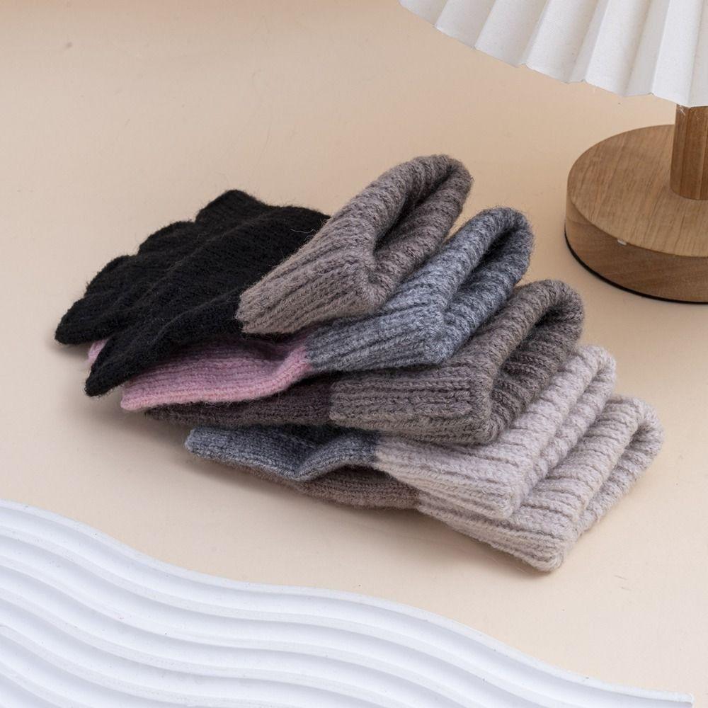 Anti-Freeze Knitted Fingerless Gloves Warm Half Finger Gloves New Touchscreen Mittens Women Men