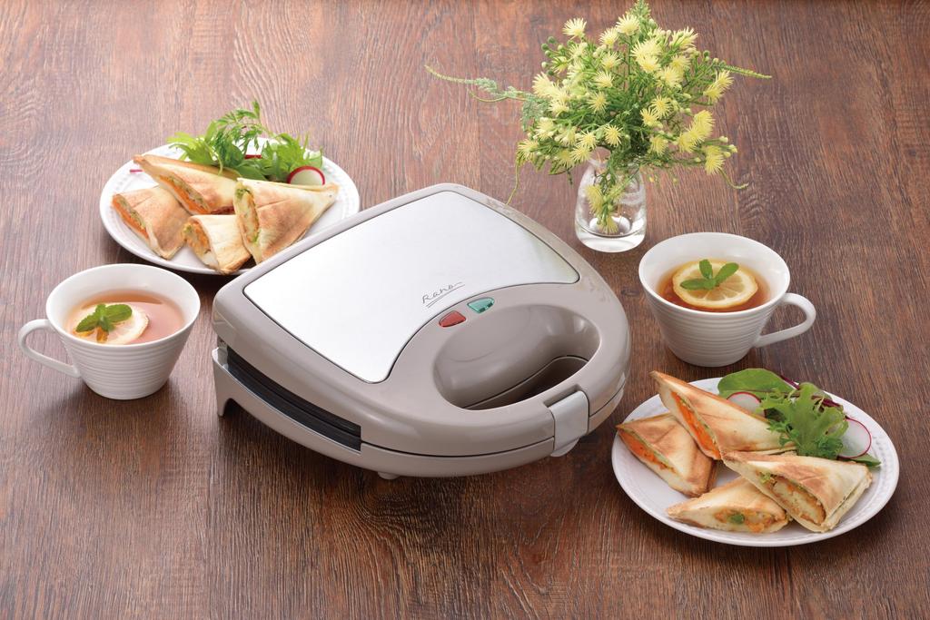 Wahei freiz Detachable Hot Sandwich Maker, 2-Piece Set, Large Capacity, Multiple Use, Lanau MJ-0724