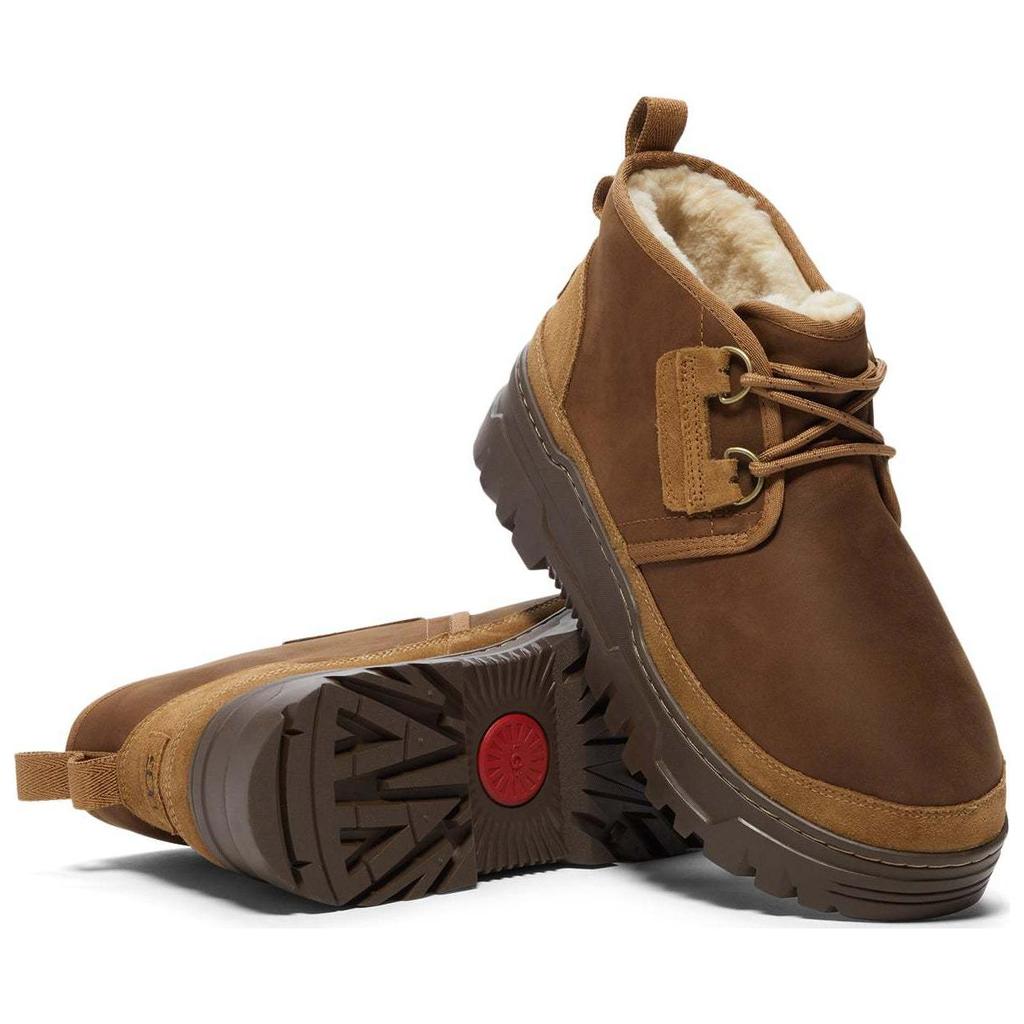 UGG Neumel Comfortable Versatile Short Snow Boots Men Boots Brown 1158230-CHE