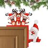 Угол двери с оленем Санта-Клаус Лось Знак Санта Санта-Клаус Дверная рама Дом