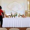 Elastic Table Skirt 4/6FT Table Cover New Stretch Tablecloth  Wedding Events
