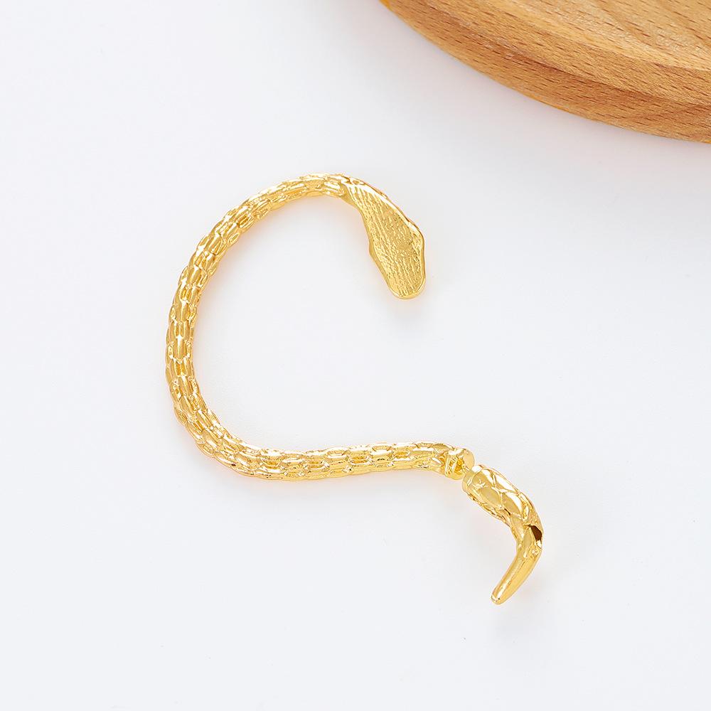 Wrapped Ear Loop Snake Shaped Punk Retro Exaggerated Niche Couple Hanging Earrings