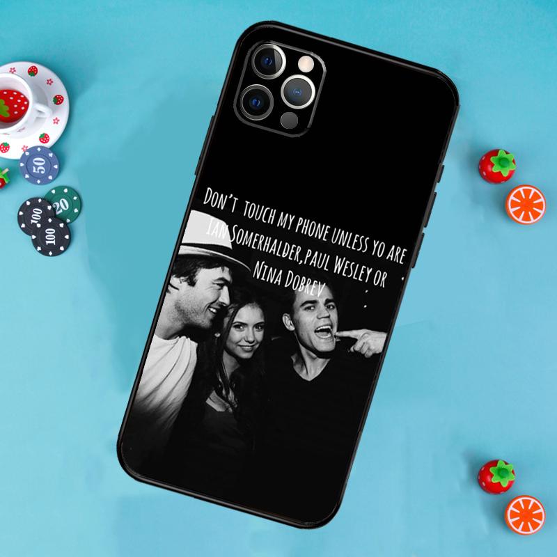 Чехол для телефона Damon Salvatore Дневники вампира Для iPhone 17 Air 16 15 14 13 11 12 Pro Max 13 12 mini 15 16 Plus 16e Чехол Funda