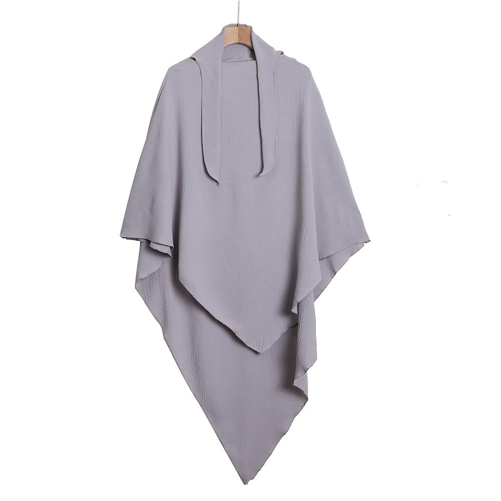 2025 Ледяной шелк Мятый Женский платок на голову Ближний Восток Индонезия Малайский Хиджаб Шарф Шаль Партия