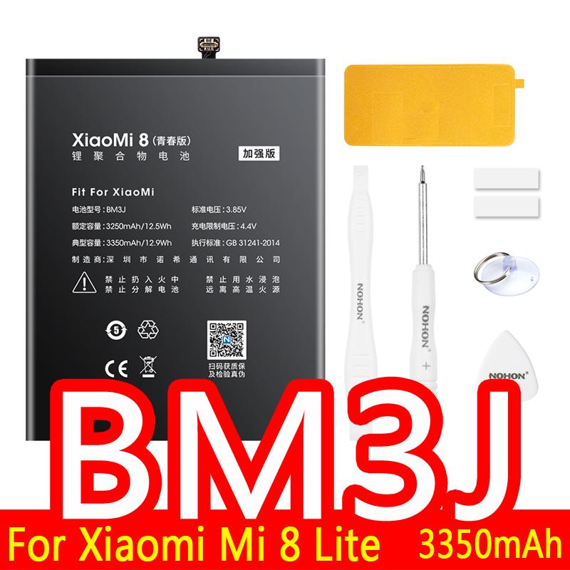 Replacement Battery NOHON For Xiaomi Mi 5 6 8 9 PRO Mix 2 3 8 9 SE CC9 Lite POCOPHONE F1 A3 5X Redmi Note 5A 6X K20 Pro