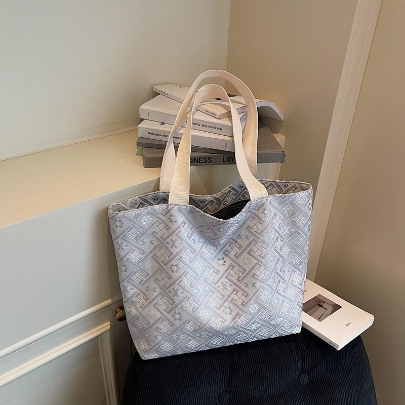 2025 лето новый китайский стиль мода простой и эстетичный стиль персонализированная сумка через плечо сумка-тоут женская большая вместимость