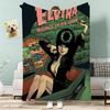 Elvira Mistress of the Dark Throw Lightweight g Flannel Blanket Soft Skinfriendly for Summer Cooling