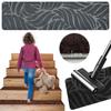 Самоклеящийся ковер с тиснением под щетку 76x20 см Мягкий коврик для ступеней лестницы Гостиная Лестница Ступени Накладки для ступеней для домашнего декора в помещении